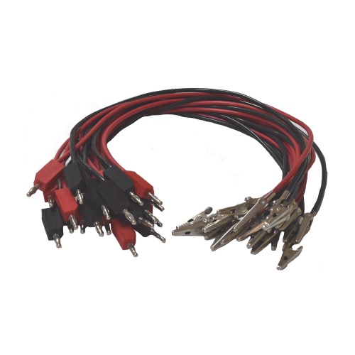 4mm to Croc. Clip Leads - Red